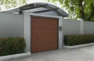 Секционные ворота под навес серии Trend